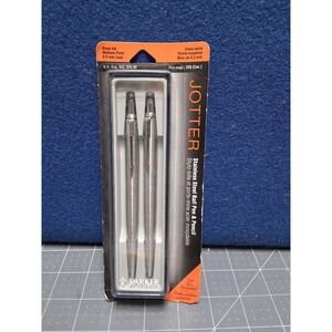NOS Parker Jotter Pen and Pencil Set Silver Stainless Steel 1996 Made in USA